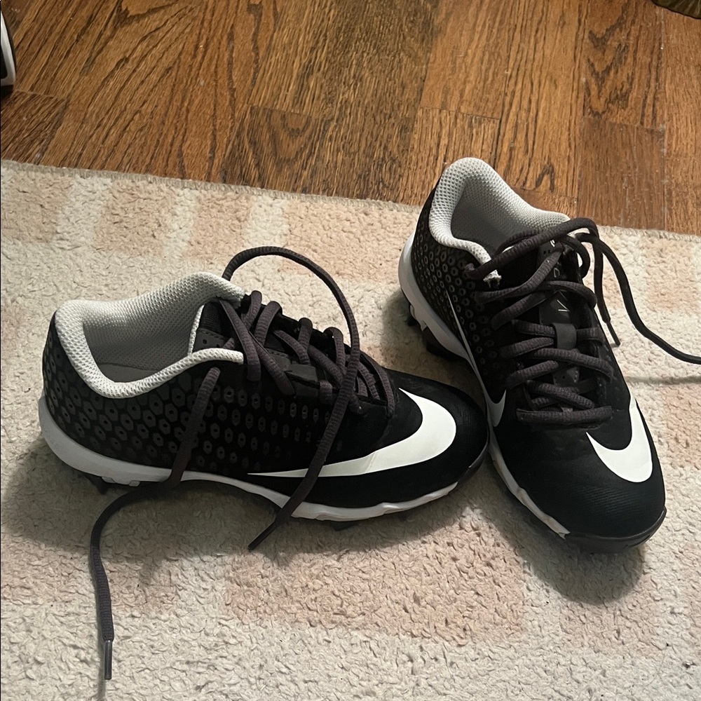 Nike Black and White Sports cleats